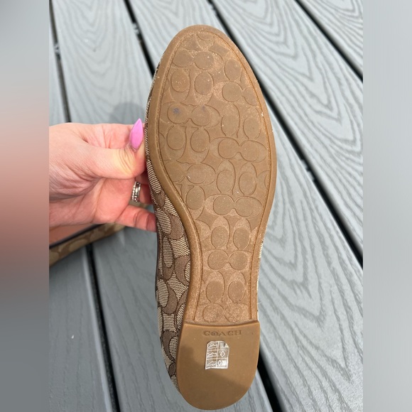 Coach Size 7B Brown Monogram Flats Women’s Shoes *Excellent Condition* - Picture 6 of 6